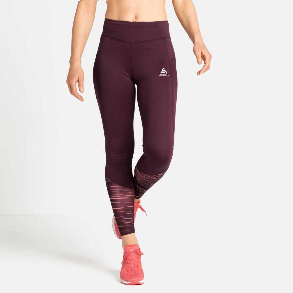 

Тайтсы Odlo Essential Soft Print, красный