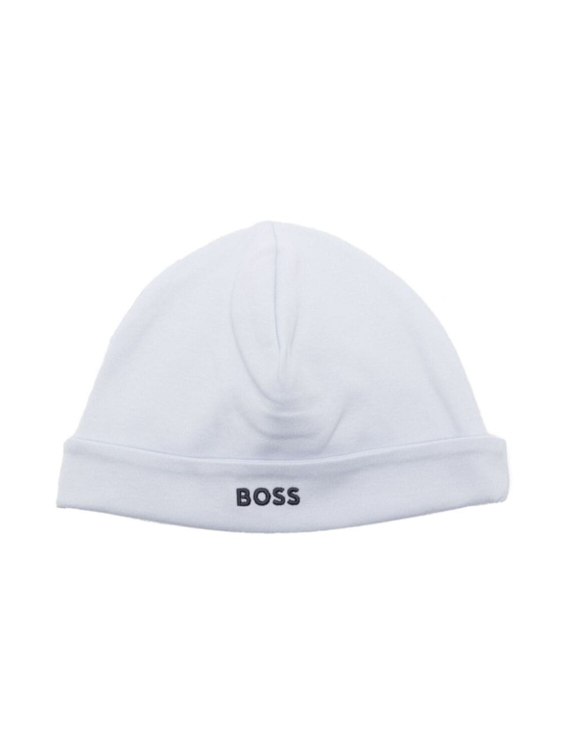 

BOSS Kidswear шапка бини с вышитым логотипом, синий