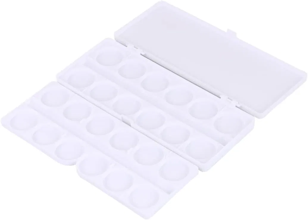 Палитра для ногтей iplusmile белая 19x8.5 см