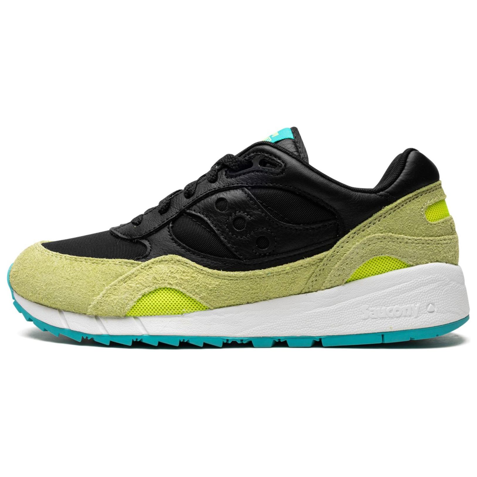 

Saucony Shadow 6000 Slip Resistant Abrasion Resistant Low top Casual Shoes Men's Black Green