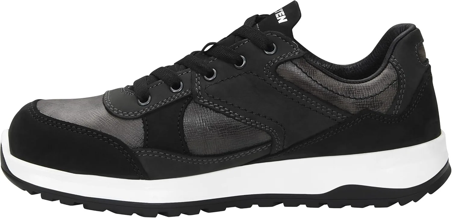 Защитные ботинки ELTEN Runaway Black Low ESD S3S, для мужчин и женщин, кожаные, со стальным защитным носком, легкие, спортивные, черный/серый — фото 3