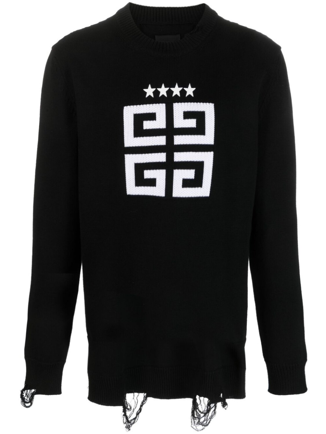 

Толстовка с эффектом потертости и логотипом 4G Givenchy, черный