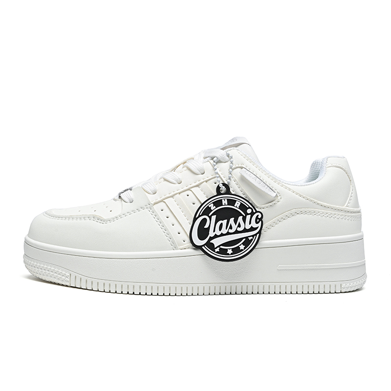 

Износостойкие, дышащие, легкие лоу-топ скейтборд обувь Unisex ZHR, белый