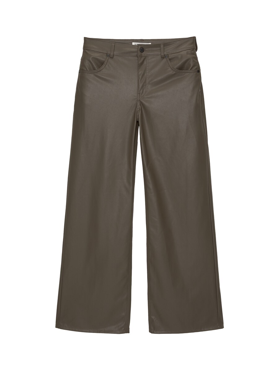 

Широкие брюки Pull&Bear, оливковый