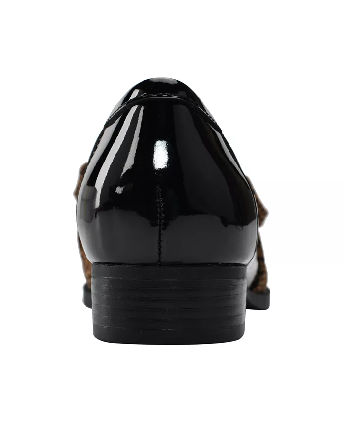 Женские лодочки Lindio Bow Slip-On с зауженным носком Bandolino, черный — фото 3