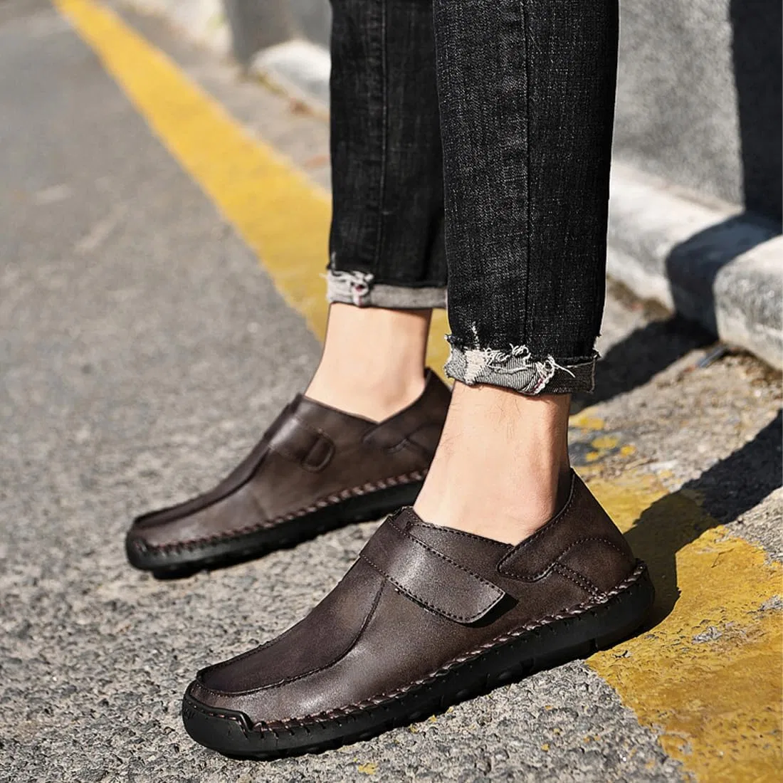 Лоферы, Men’s Loafers, Brown — фото 2