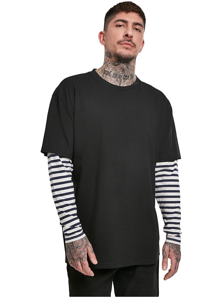 

Urban Classics Рубашки с длинными рукавами черно-белого цвета