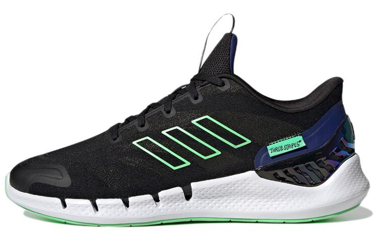 

Кроссовки для бега Climacool Ventania унисекс с низким верхом черного/зеленого цвета Adidas