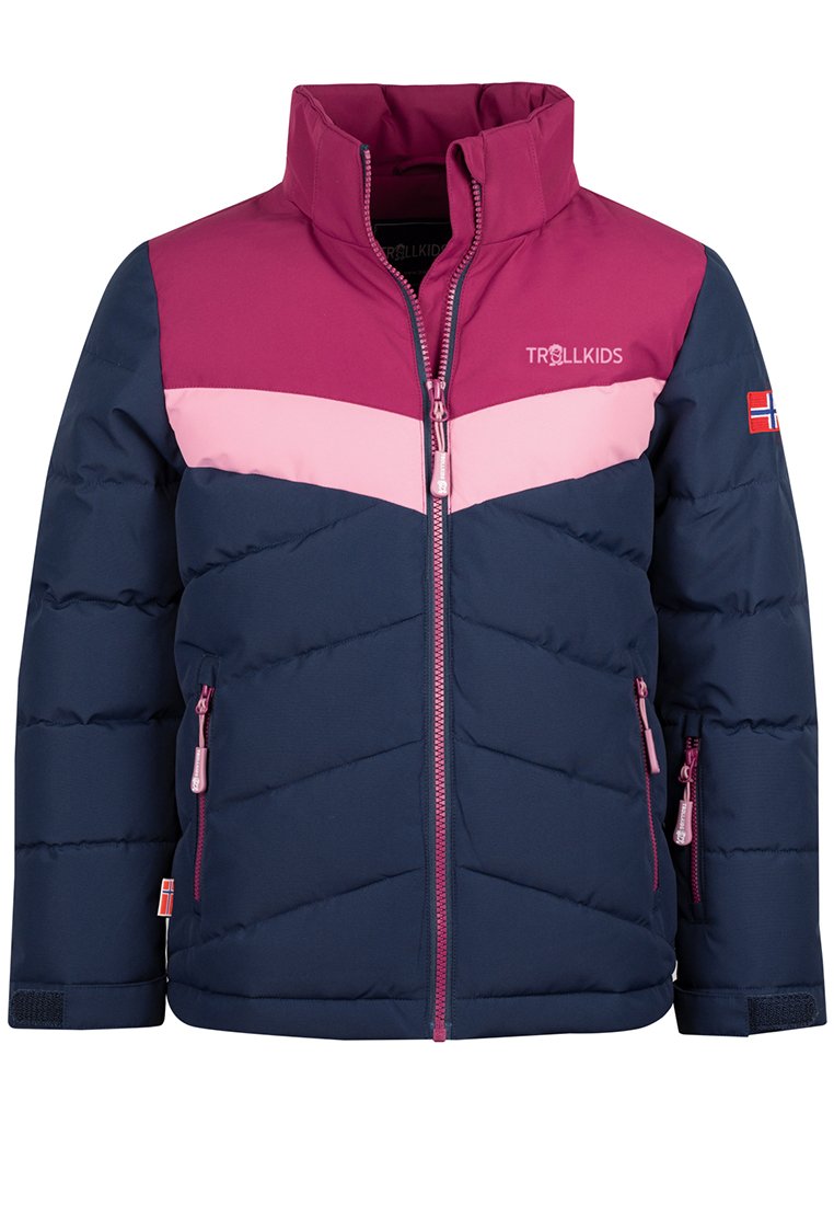 Зимняя куртка TROLLKIDS GIRLS GRYLLEFJORD JACKET, Navy/Plum/Dark Blue — фото 4