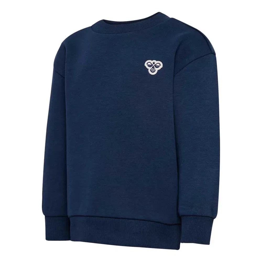 Детский свитшот свободного кроя с круглым вырезом Mini Loose Bee Hummel, Blue