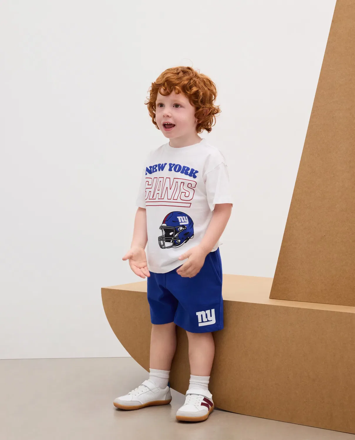 Детский комплект для мальчиков с принтом NFL GIANTS Kids El Corte Inglés, Blanco
