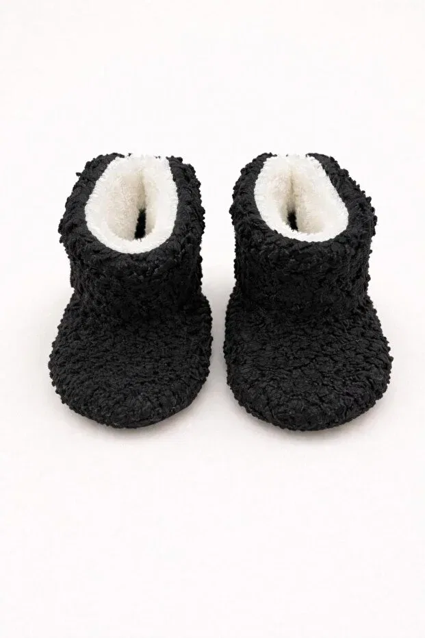 Детские тапочки для девочек хлопковые Numix Baby Kids, Black — фото 2