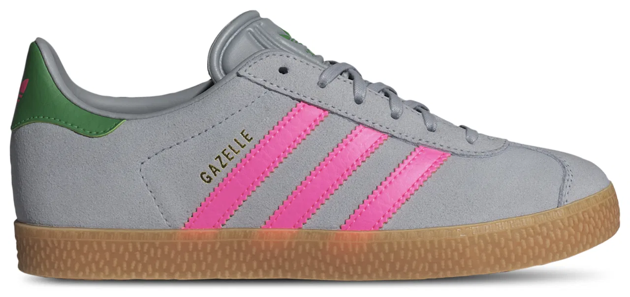 Мужские кроссовки Gazelle Adidas, цвет Halo Silver/Green/Lucid Pink