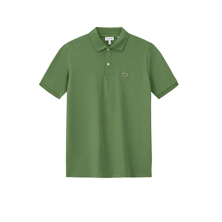 Поло для детей, умеренная растяжимость, Lacoste, Wild Arugula Green