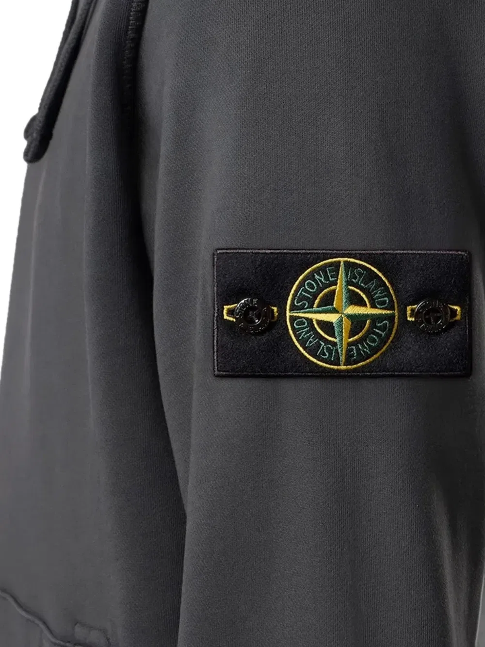 Толстовка из органического хлопкового флиса 6100062 Stone Island, серый — фото 3