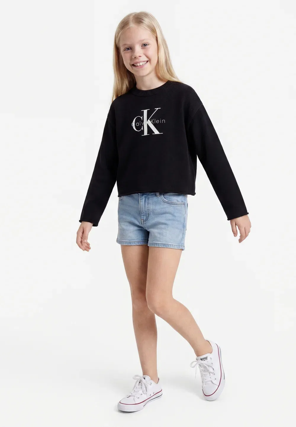 Свитер с монологом - джемпер Calvin Klein Jeans, Black