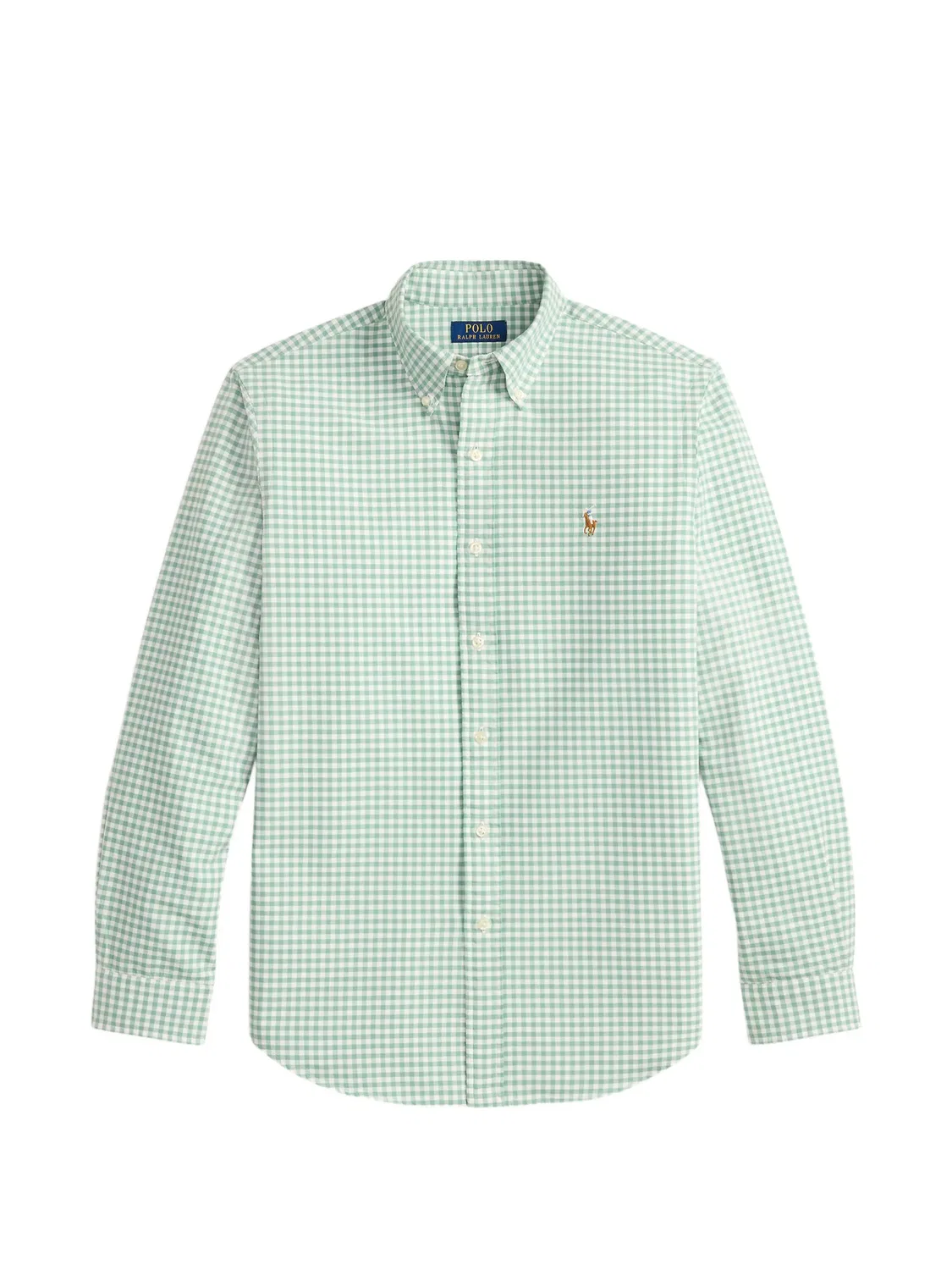 Рубашка в клетку гингем Polo Ralph Lauren, зеленый