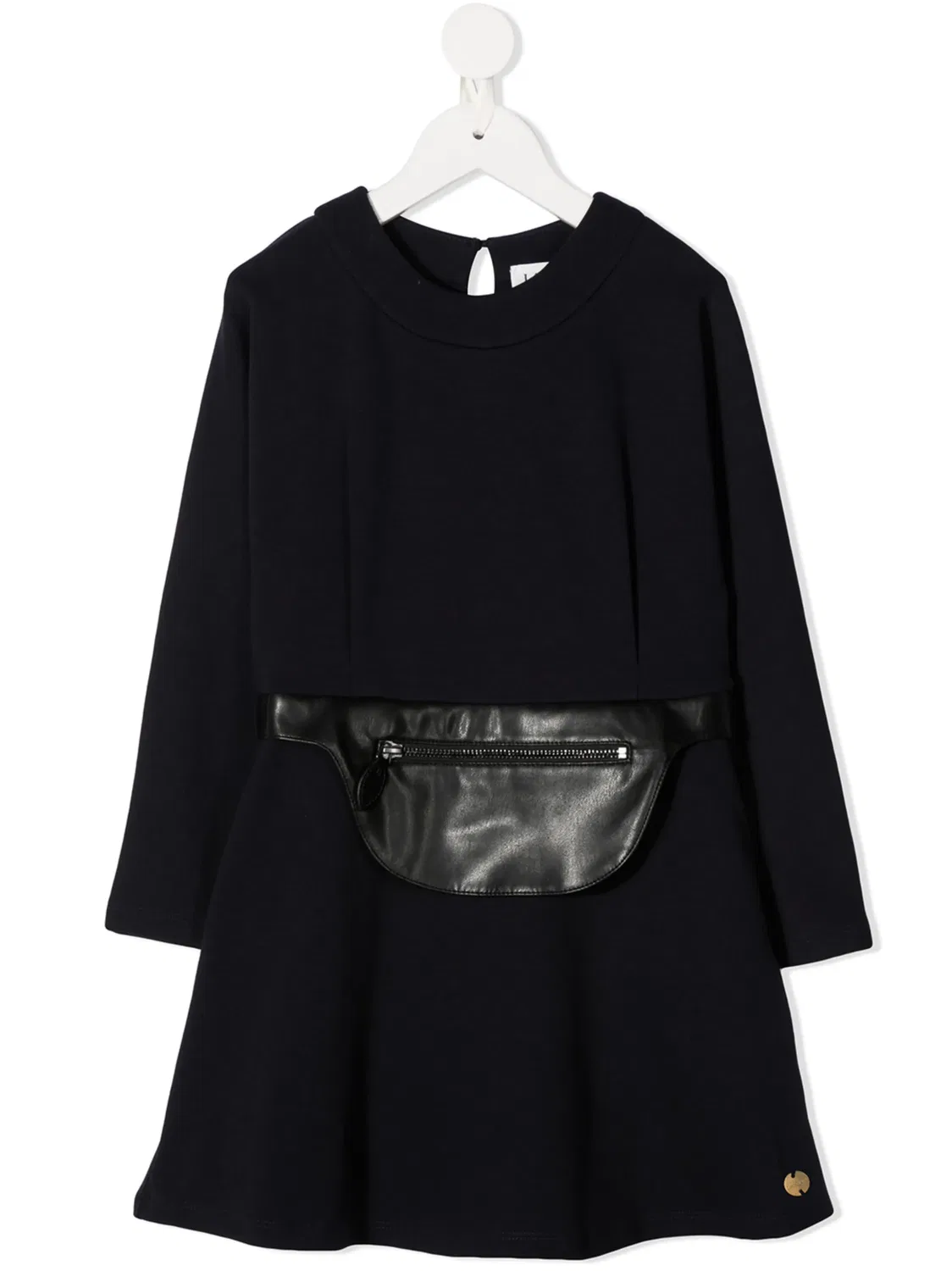 Платье с поясной сумкой Lanvin, синий