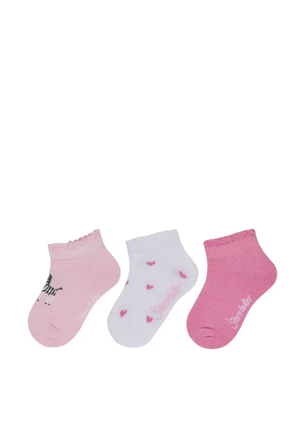 Носки 3er-pack zebra, хлопок, Sterntaler, розовый
