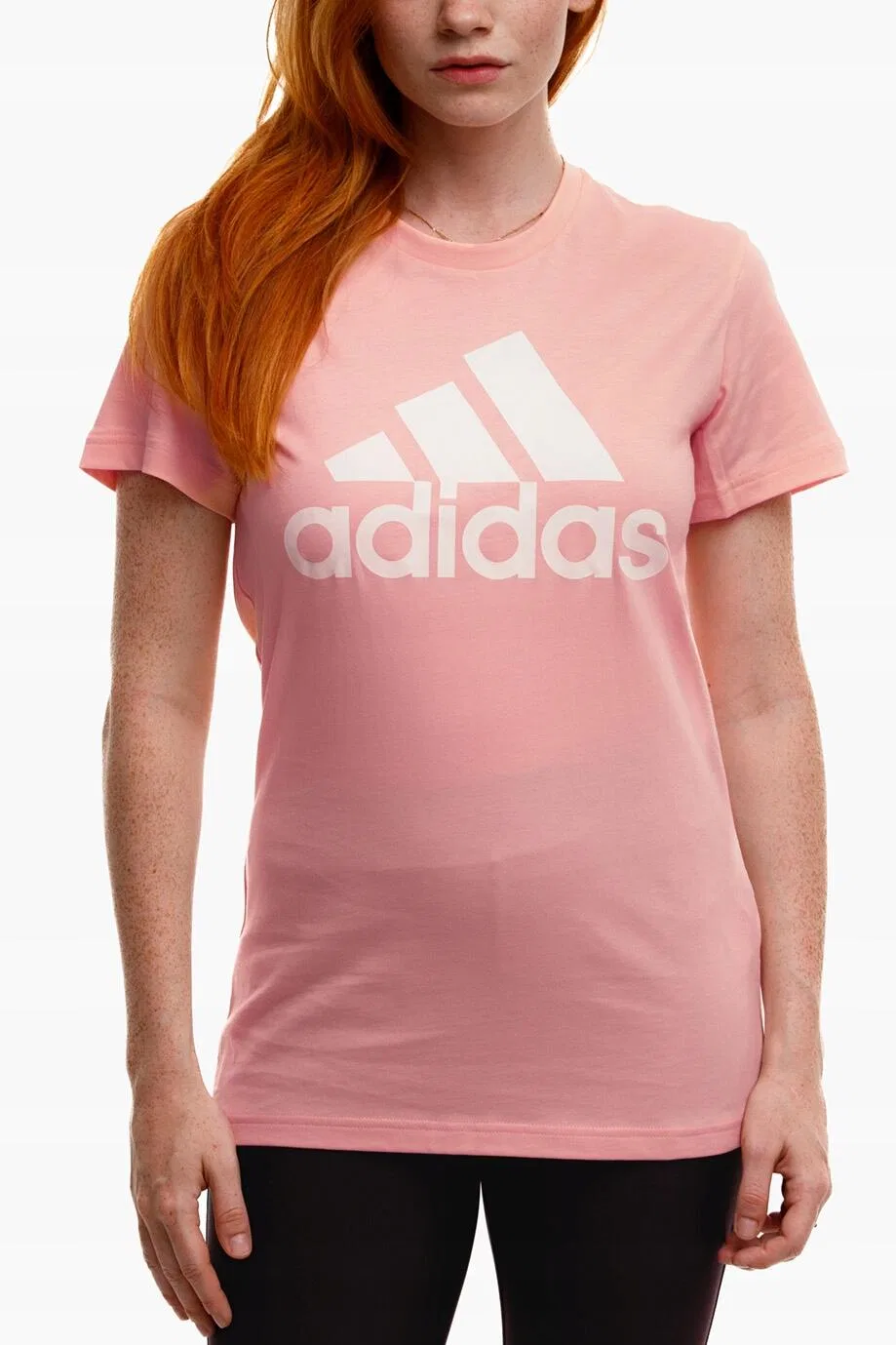 Женская хлопковая футболка adidas W BOS CO Tee, Pfirsich