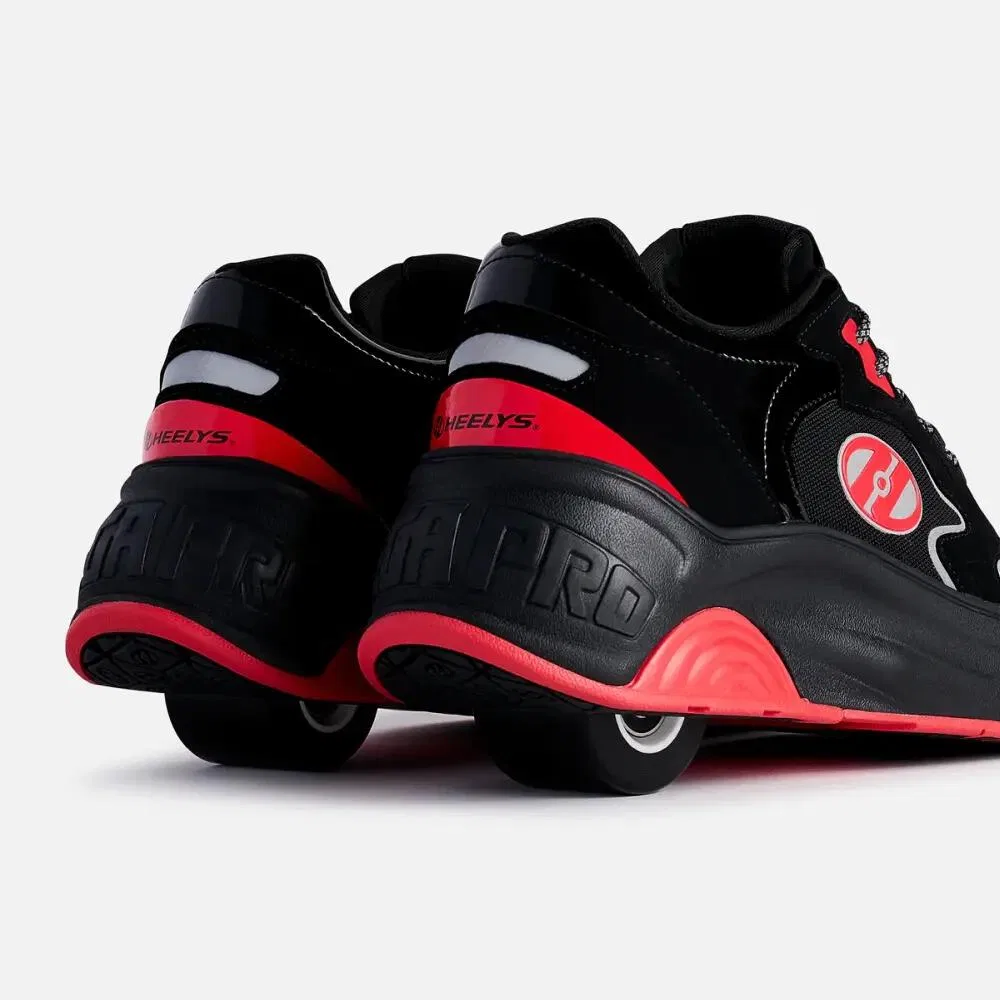 Детские кроссовки с роликами Heelys Mega Pro, Schwarz / Rot — фото 4
