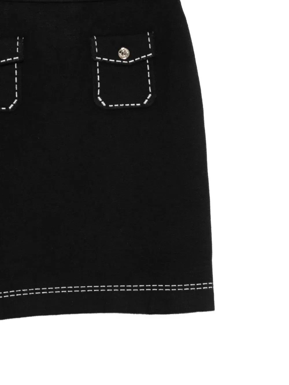 Юбка в контрастную строчку Twinset Kids, черный — фото 3