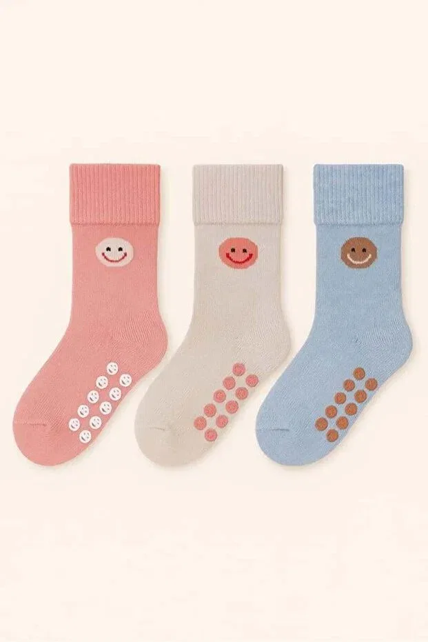 Детские для девочек носки с принтом 3 шт Bony Socks, Multicolored