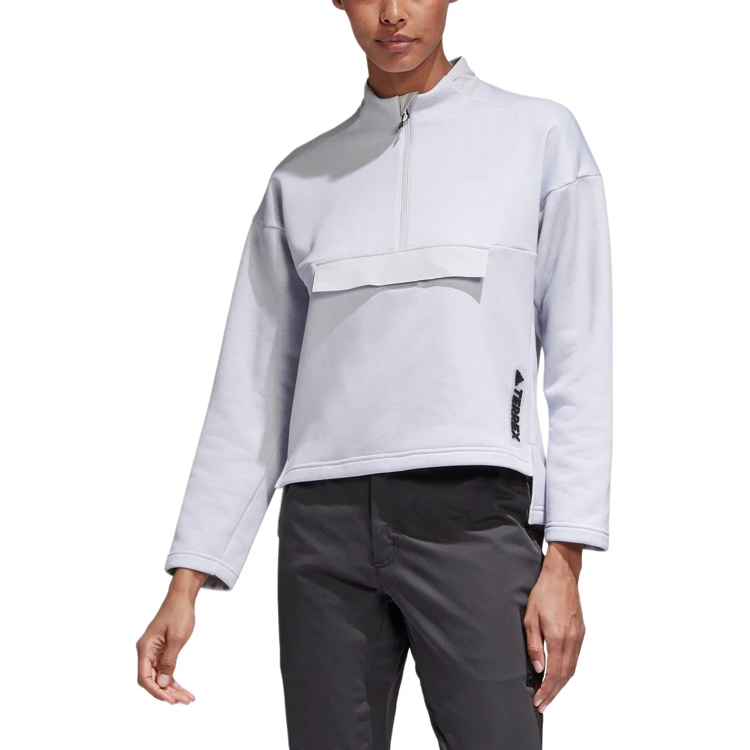 Свитшот женский Adidas Light Gray — фото 4