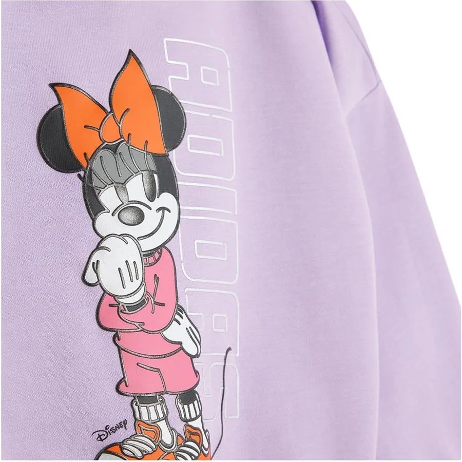Комплект спортивного костюма с принтом Minnie Mouse adidas Disney, Фиолетовый — фото 4