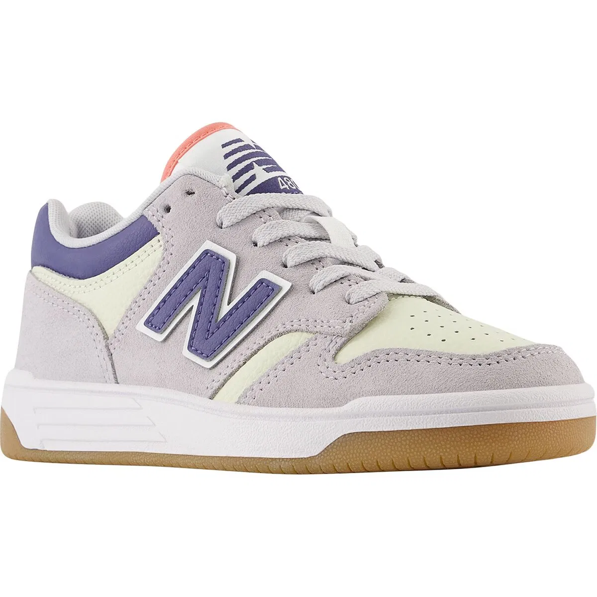 Детские кроссовки для мальчиков баскетбольные 480 shoe - little kids' New Balance, Pearl Grey — фото 2