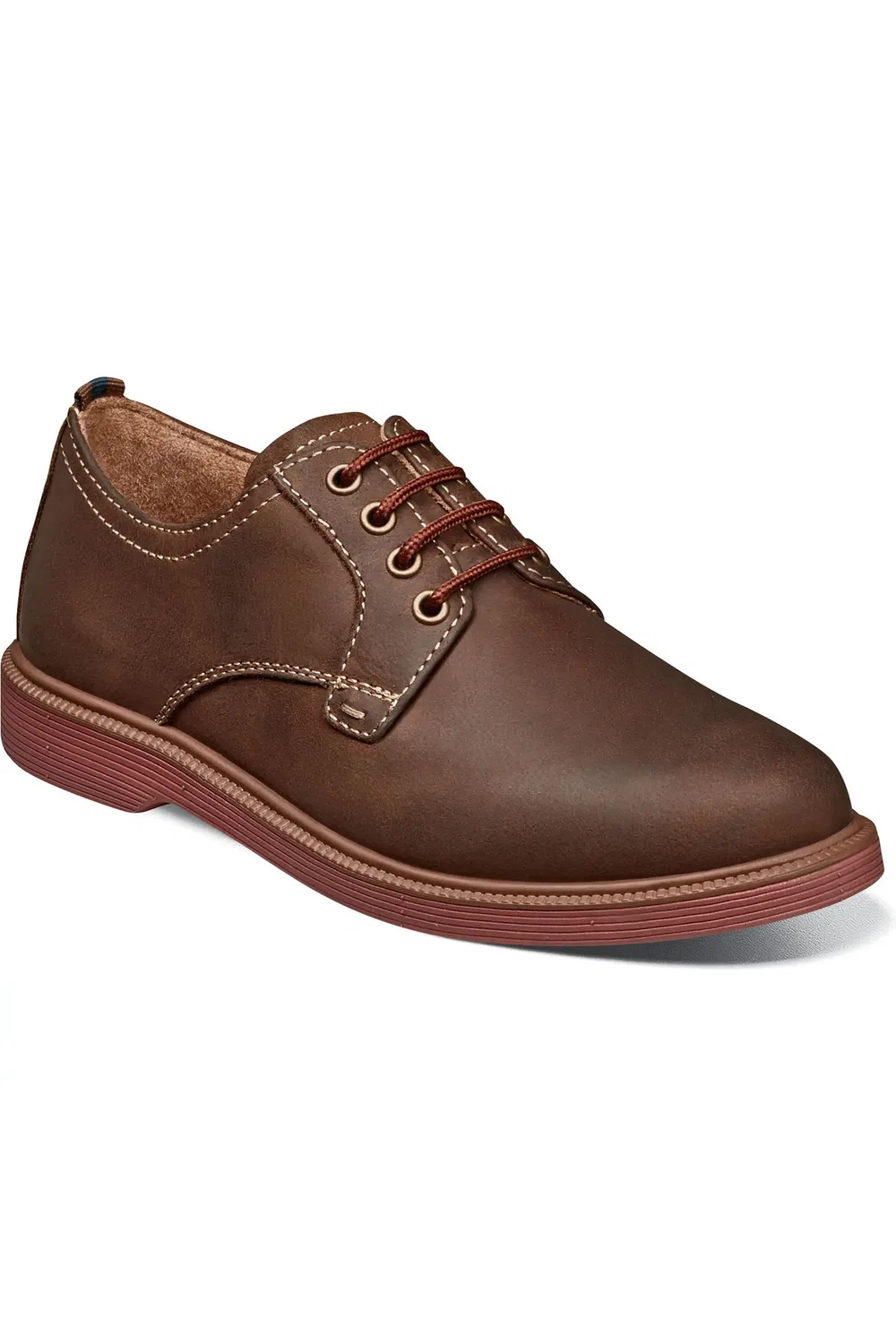 Детские туфли оксфорды на плоской подошве Supacush Jr. Florsheim, Brown Chocolate