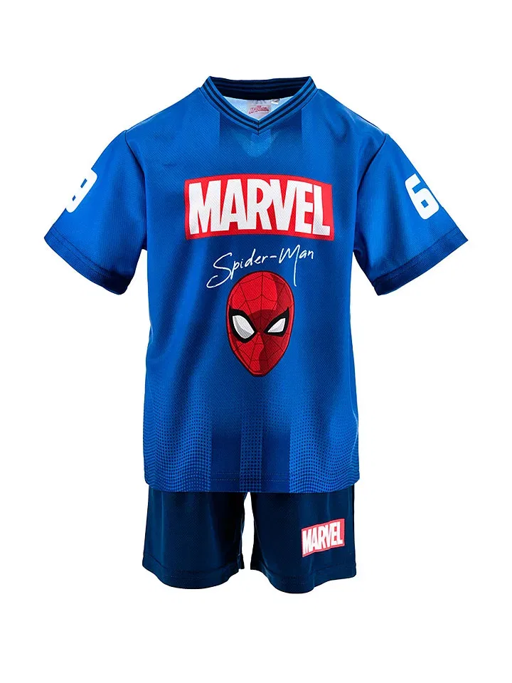 Комплект одежды с принтом Человек-паук Spiderman, синий