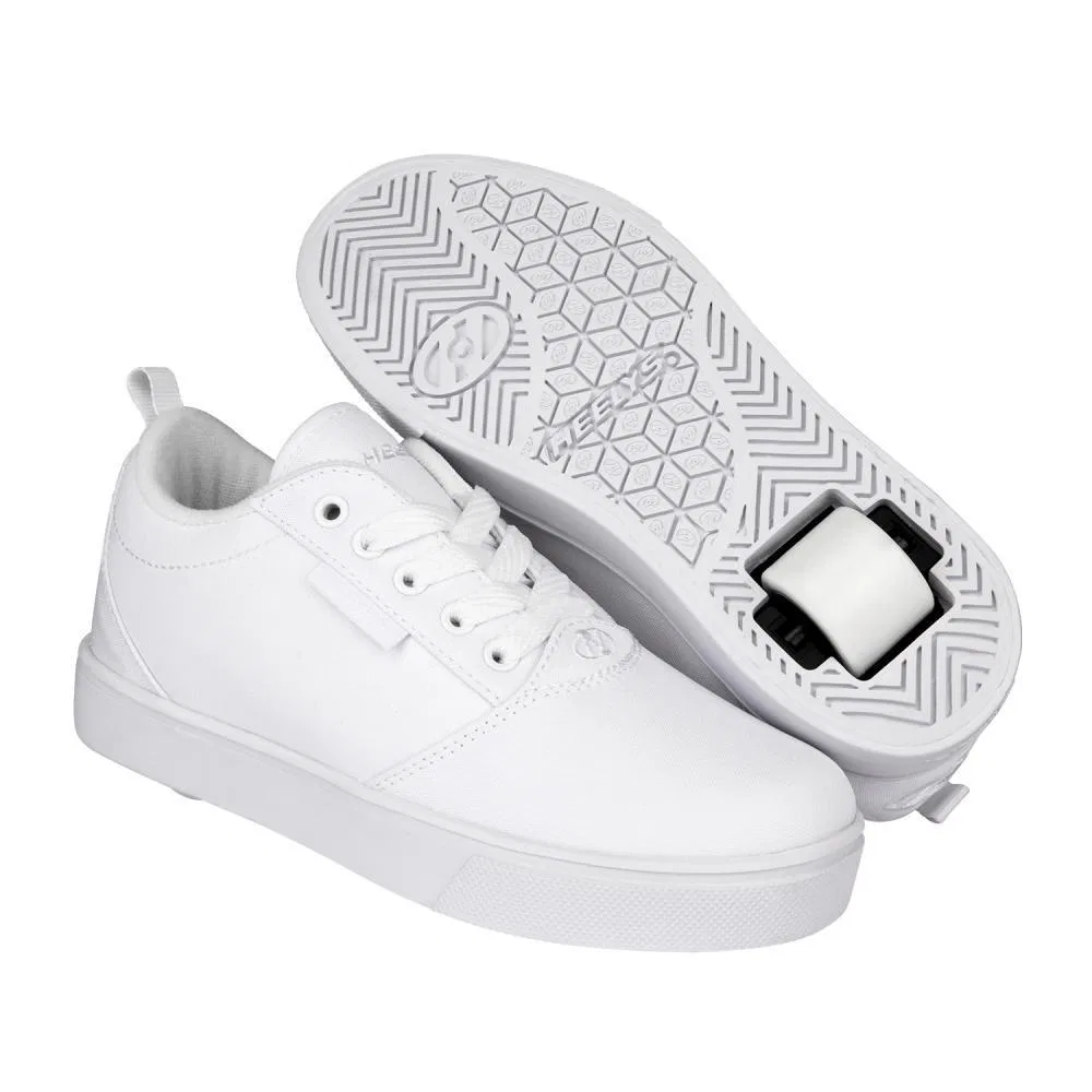 Детские кроссовки на колесиках Pro 20 Triple White Canvas Heelys, Weiss