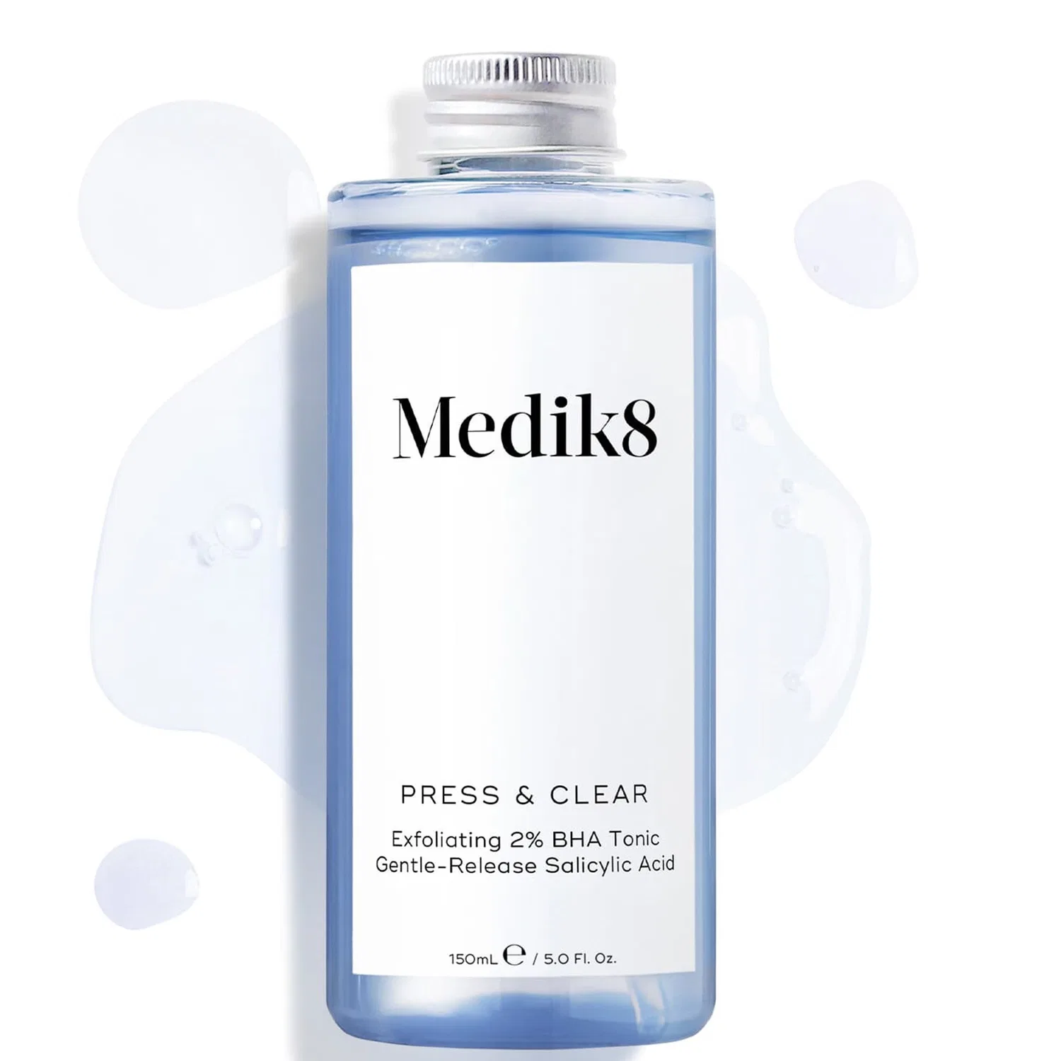Тоник-эксфолиант с BHA и алоэ вера Medik8 Press and Clear Refill, 150 мл