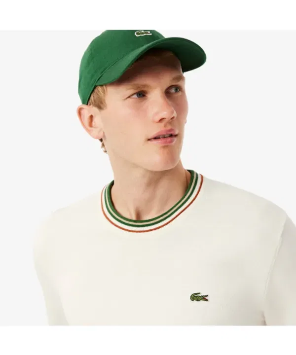 Свитер мужской хлопковый с круглым вырезом Lacoste, не указан — фото 2