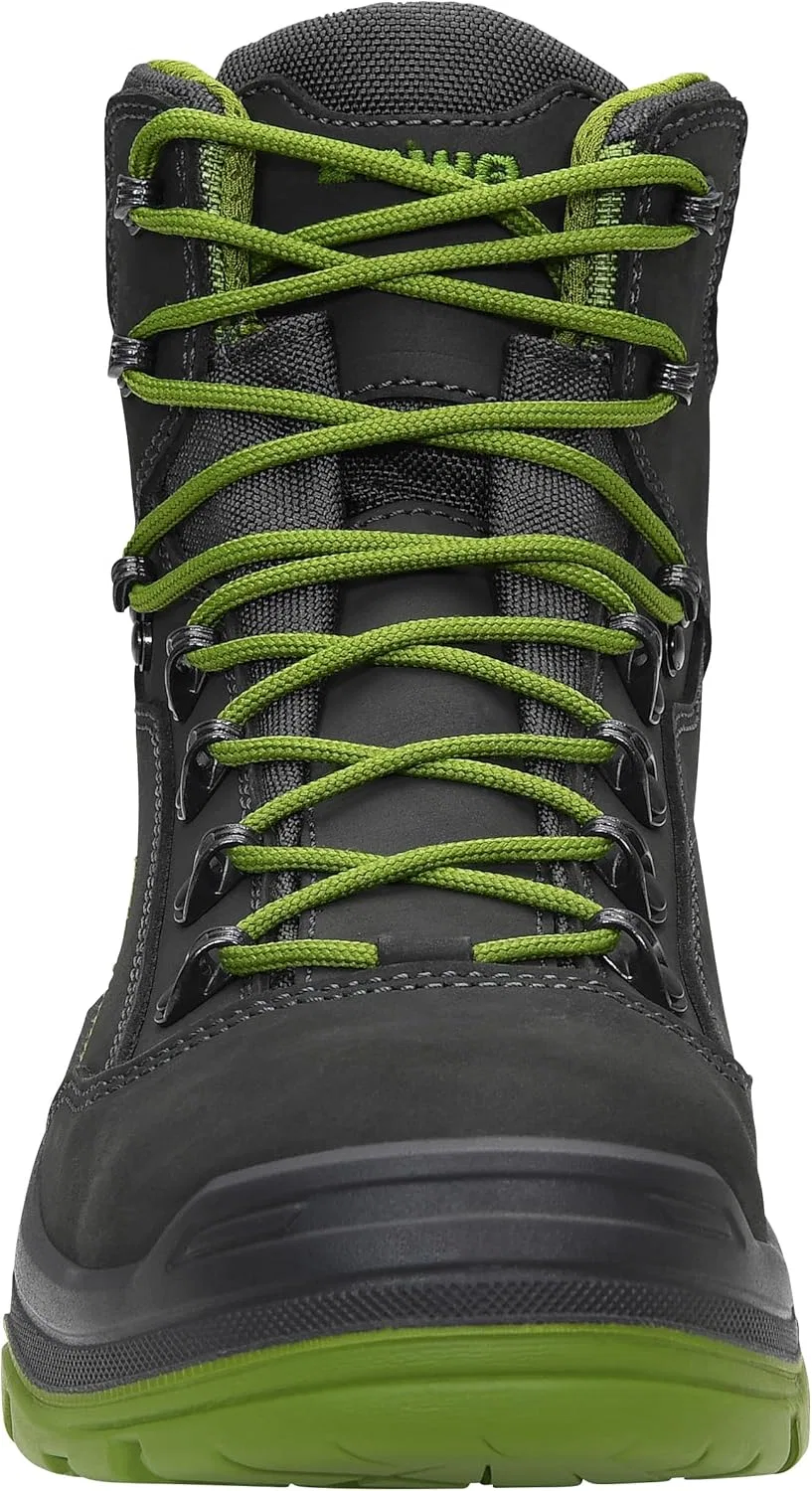 ELTEN Рабочие защитные ботинки LOWA Renegade Work GTX Green Mid S3S CI, для мужчин и женщин, кожа/текстиль, стальной защитный носок, легкие, спортивные — фото 4