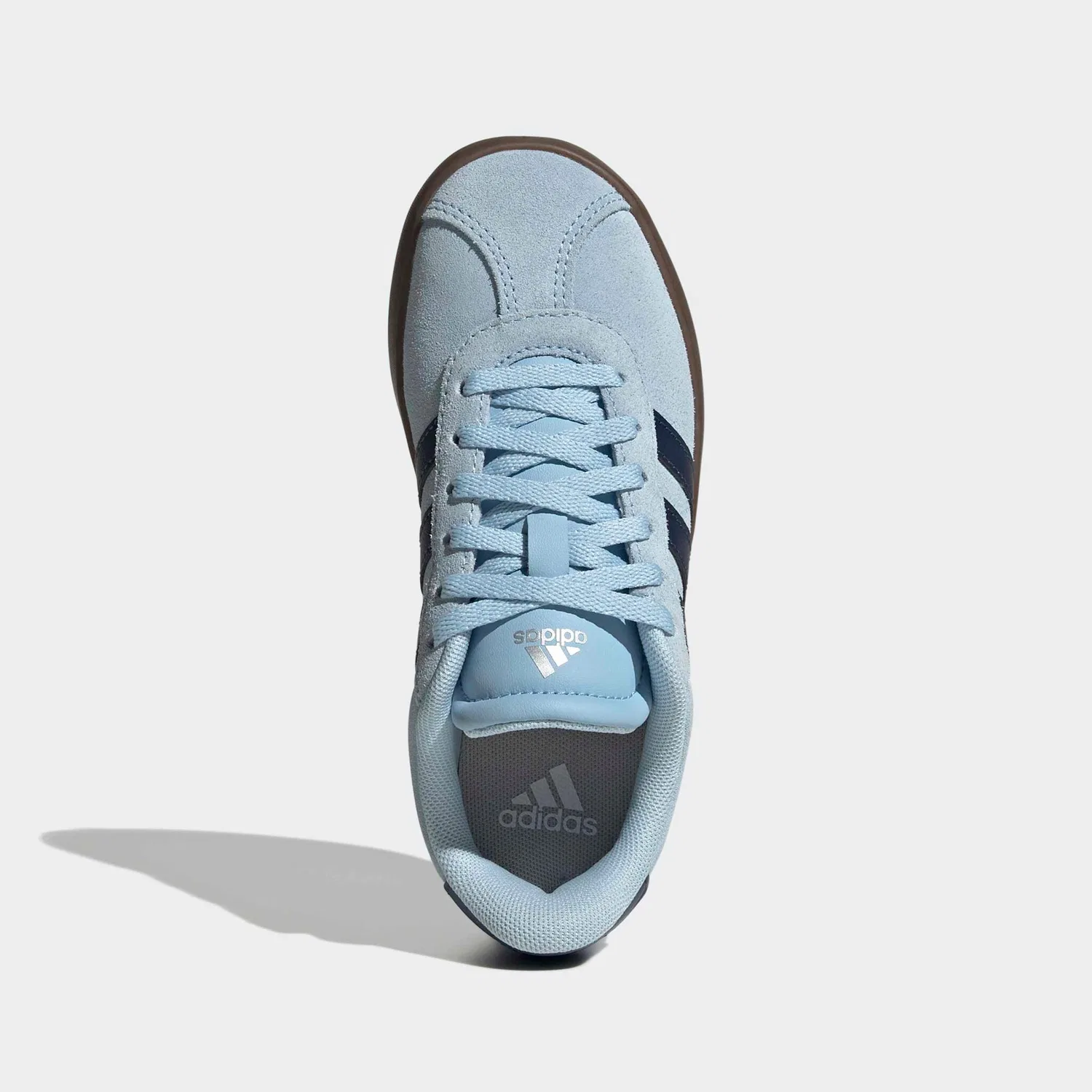 Детские повседневные кеды VL Court 3.0 Adidas Sportswear, Clear Sky/Night Indigo/Gum5 — фото 4