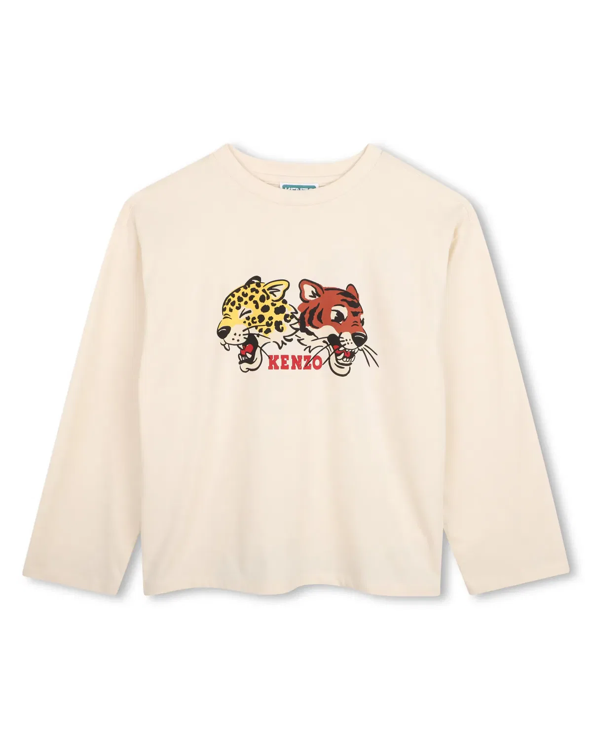 Детская футболка с длинным рукавом Kenzo Kids, Marrón Claro