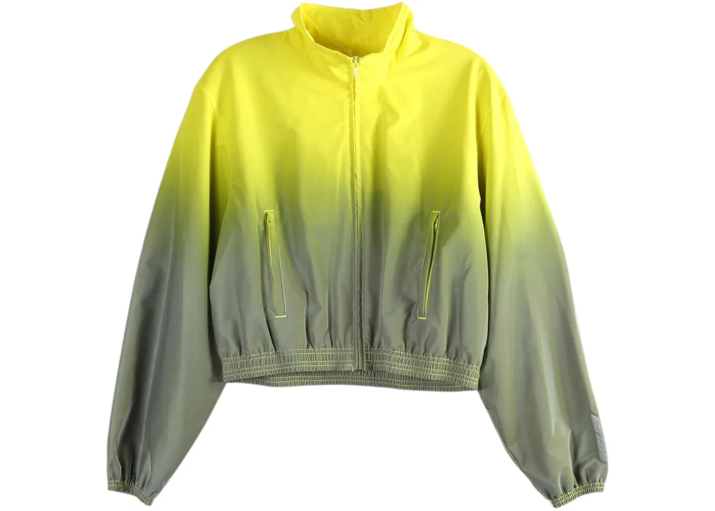 Женская куртка из светоотражающей ткани Shrunken Track Jacket Alexander Wang, Silver/Yellow
