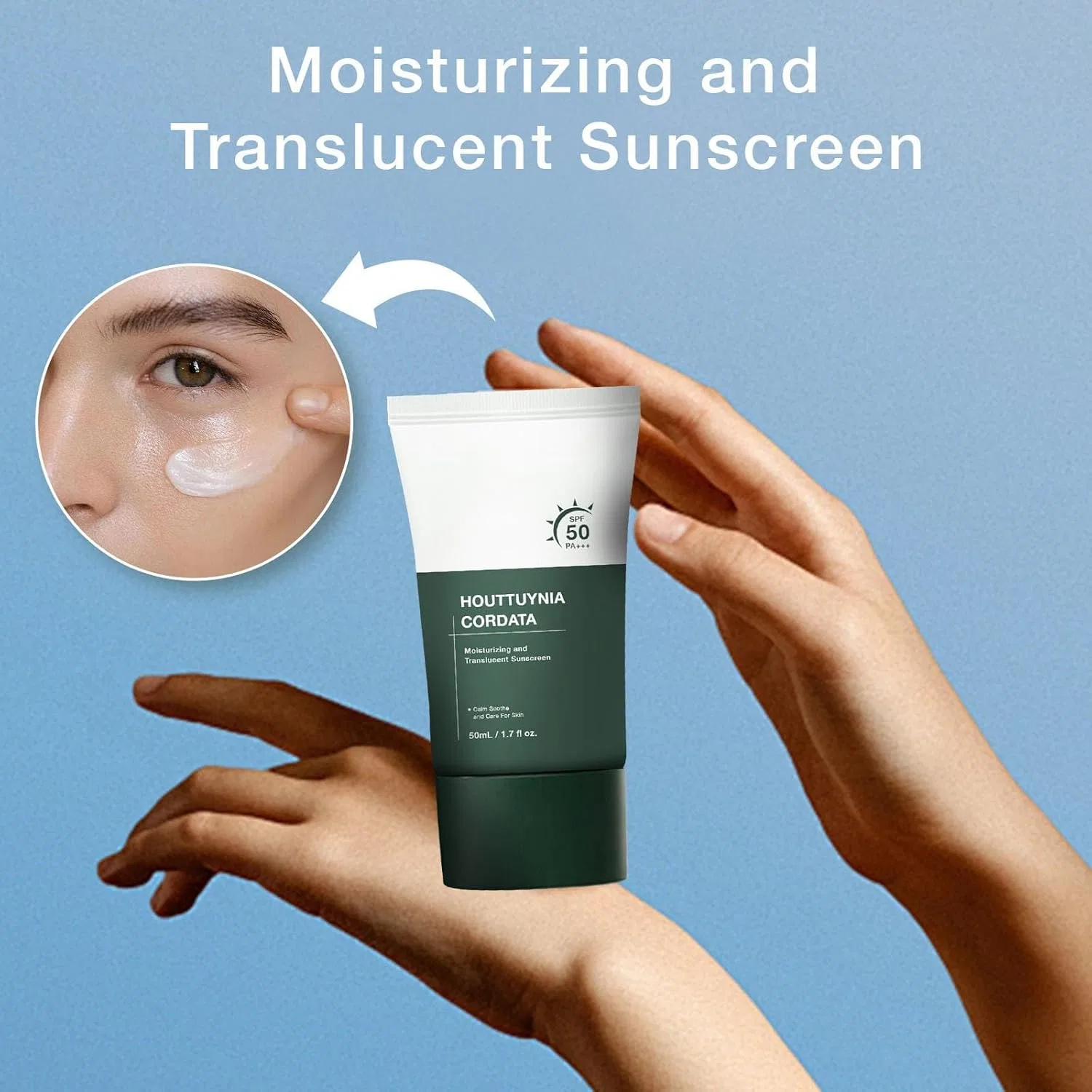 Солнцезащитный крем Silky Moisture Sunscreen SPF 50, 50 мл, 1 шт Radiantre — фото 3