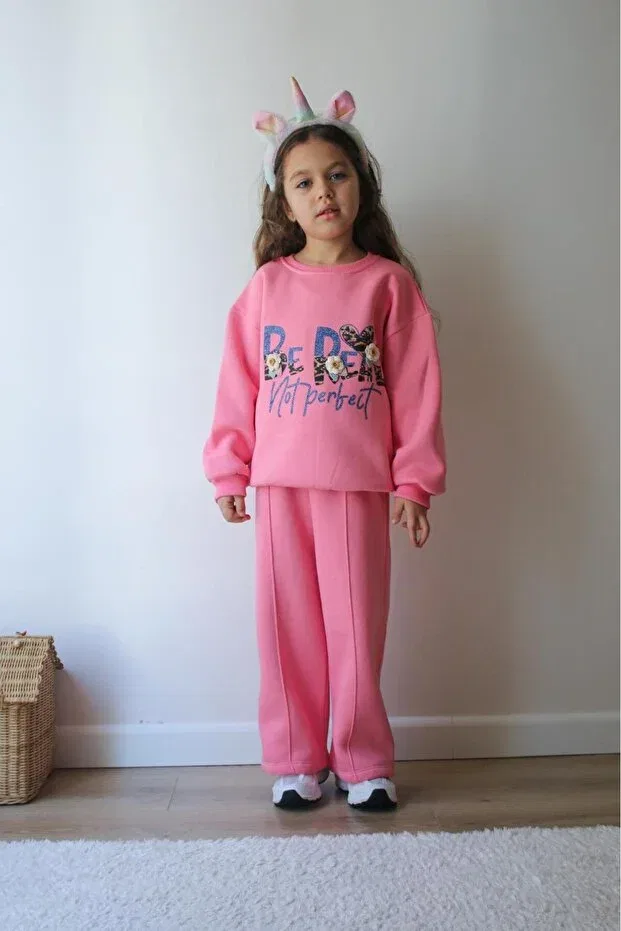 Детский спортивный костюм для девочек с принтом Jeliboomkidswear, Pink — фото 2