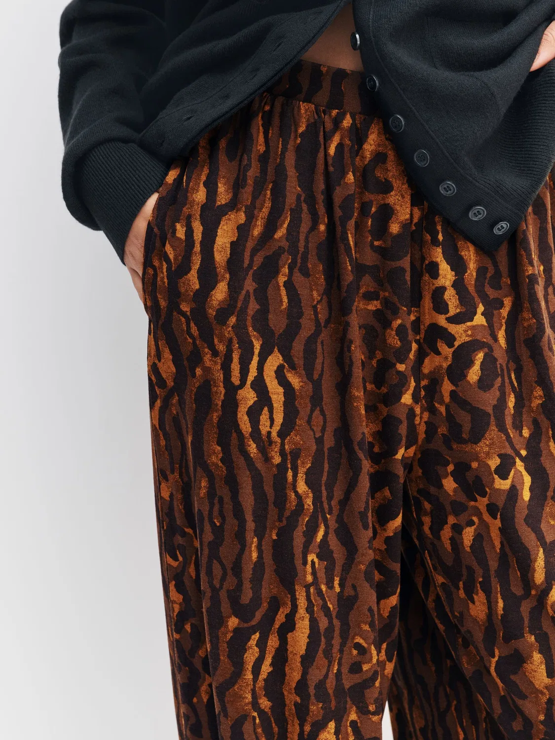 Джоггеры с анималистичным принтом, Animal Print Jersey Harem Joggers Next, Animal Print — фото 4