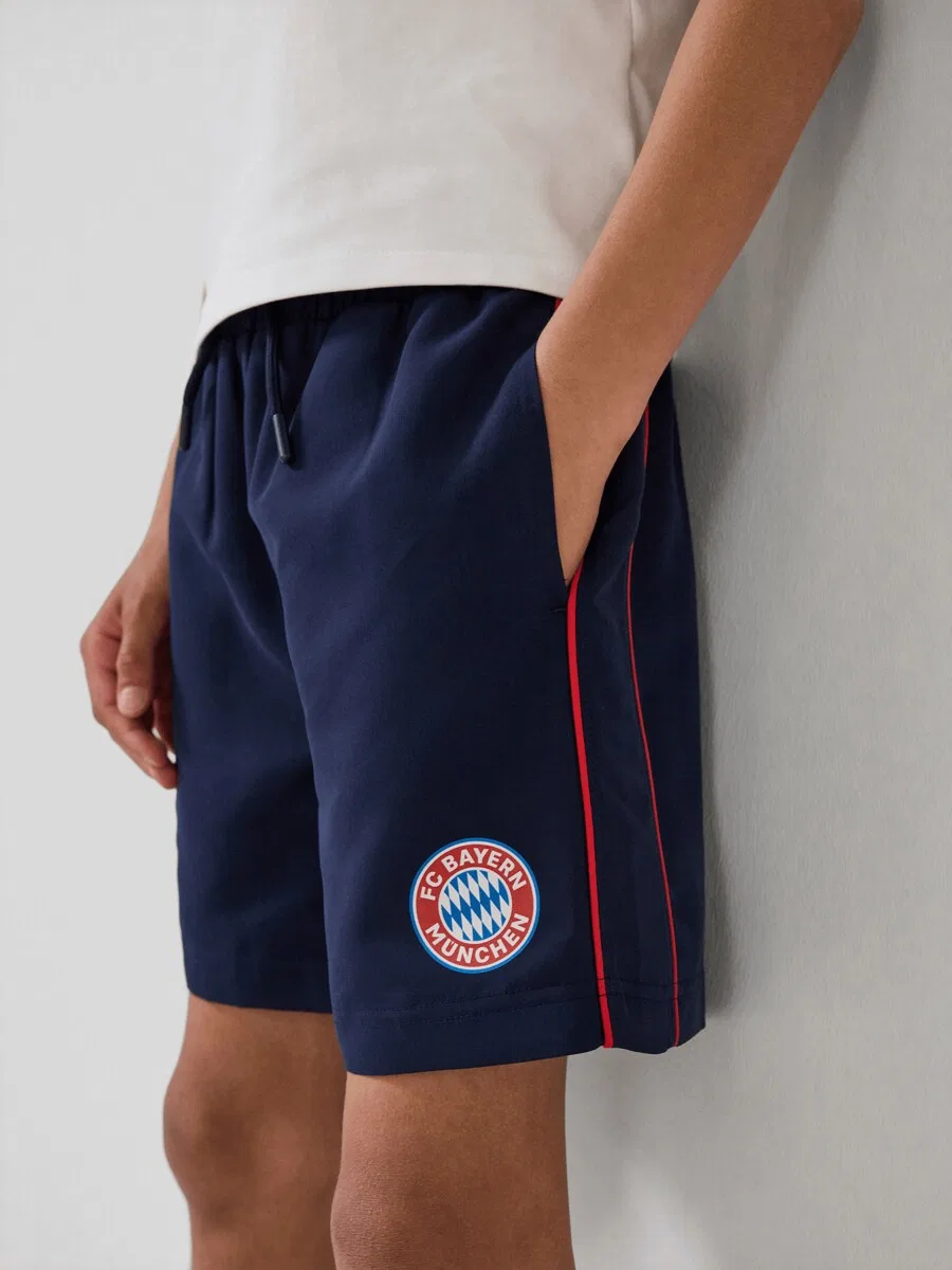 Темно-синие шорты FC BAYERN MUNCHEN — фото 4