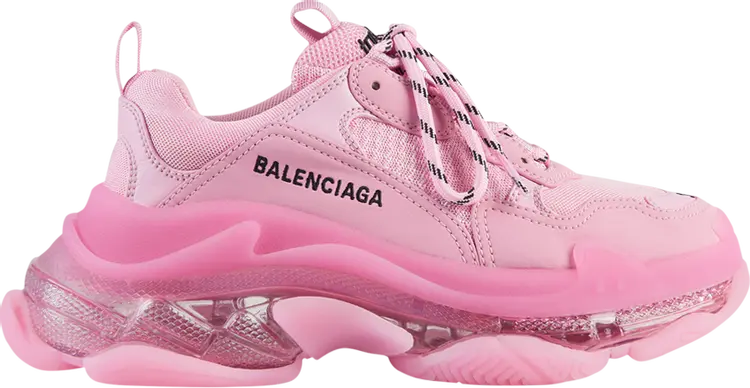 Кроссовки Balenciaga Wmns Triple S Clear Sole - Pink, розовый