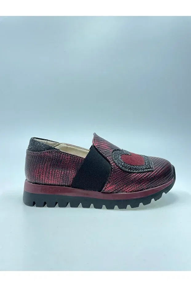 Детские балетки для девочек с ортопедической стелькой Şirin Bebe Ve Çocuk, Burgundy