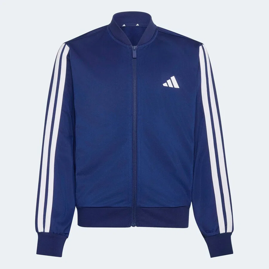Спортивная толстовка на молнии ADIDAS SPORTSWEAR темно-синего цвета — фото 2