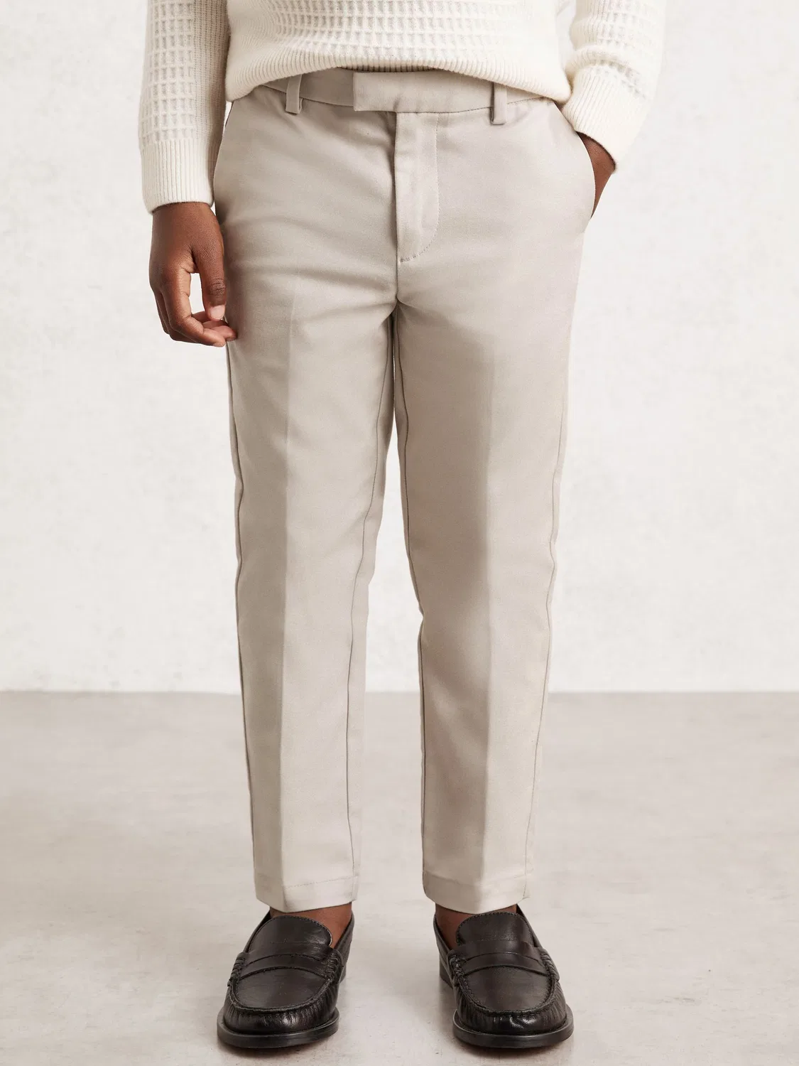 Чинос slim-fit Reiss Stone Eastbury, Stone — фото 3