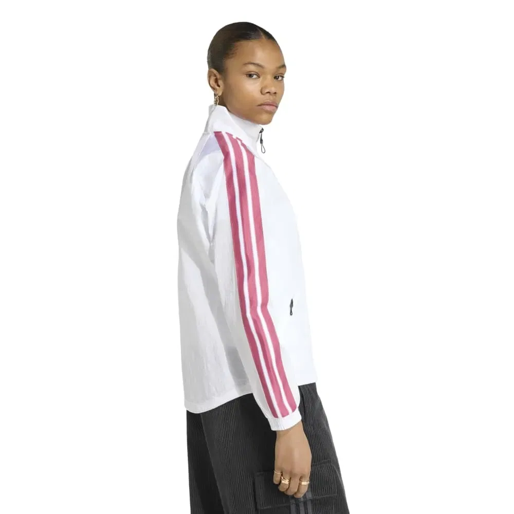 Женская куртка из футера с длинным рукавом Adidas Real Madrid Home Anthem, White — фото 2