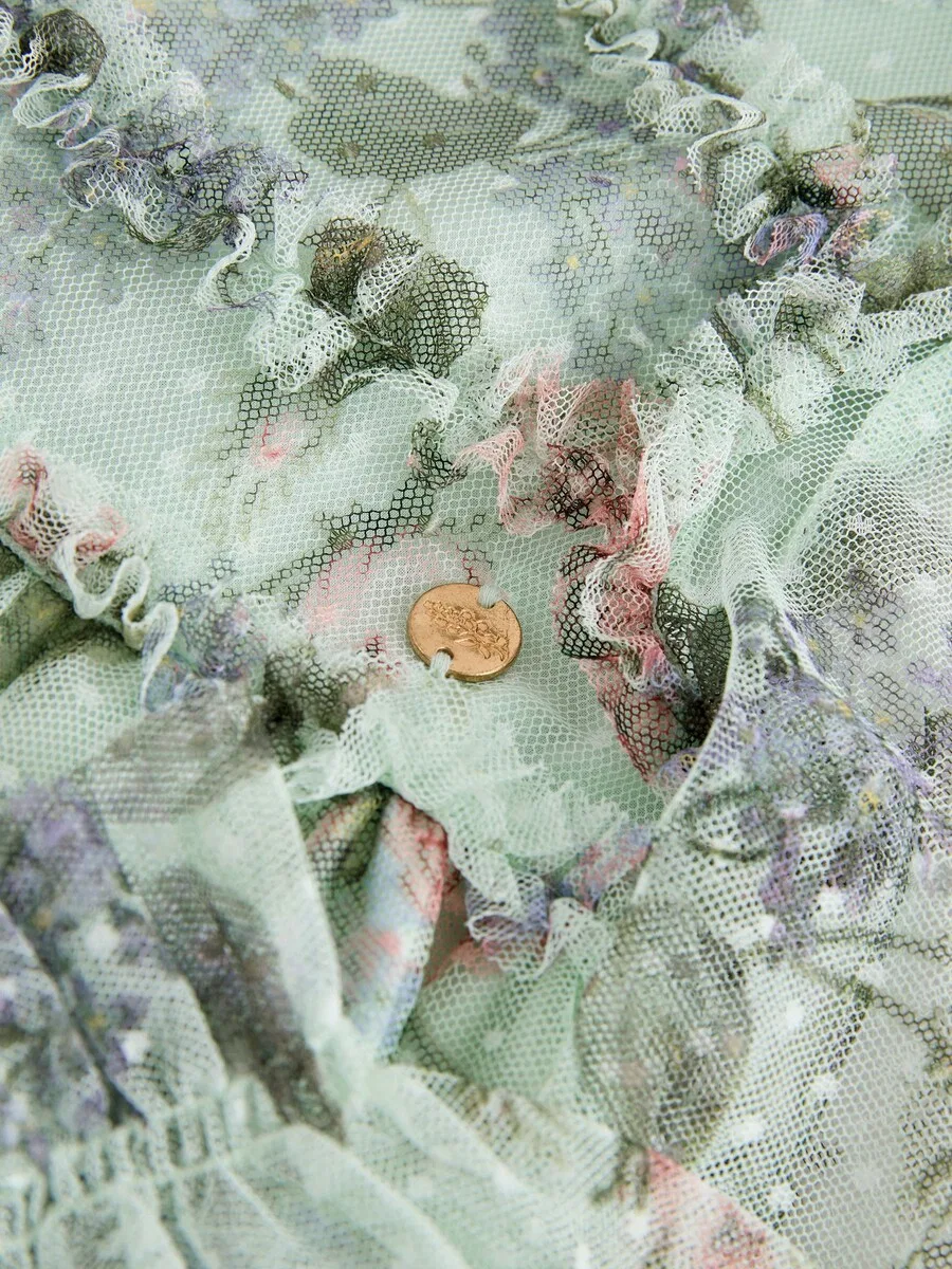 Платье LAURA ASHLEY мятного и нефритового цвета — фото 4
