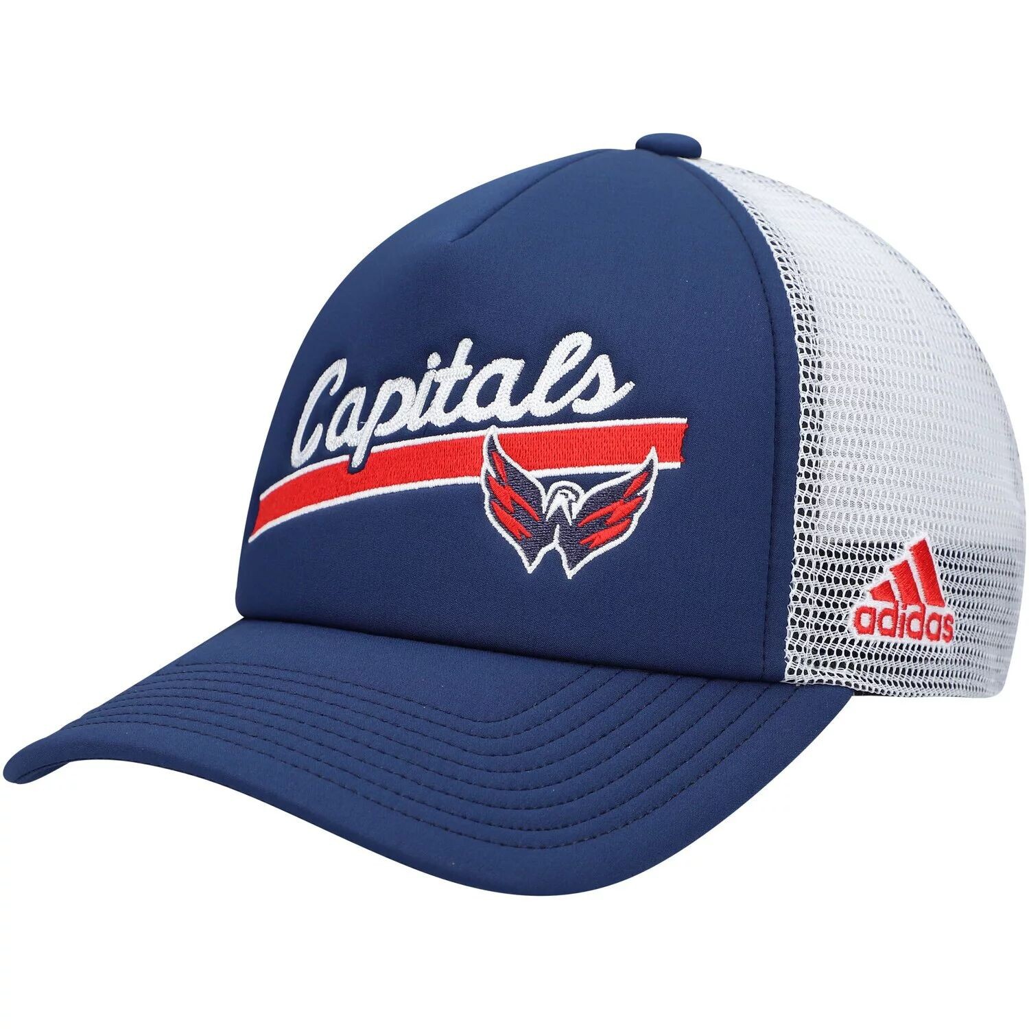 

Женская кепка adidas Navy/White Washington Capitals Foam Trucker Snapback adidas